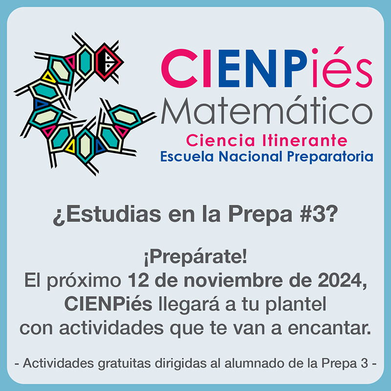 CiENPiés Matemático, prepa 3